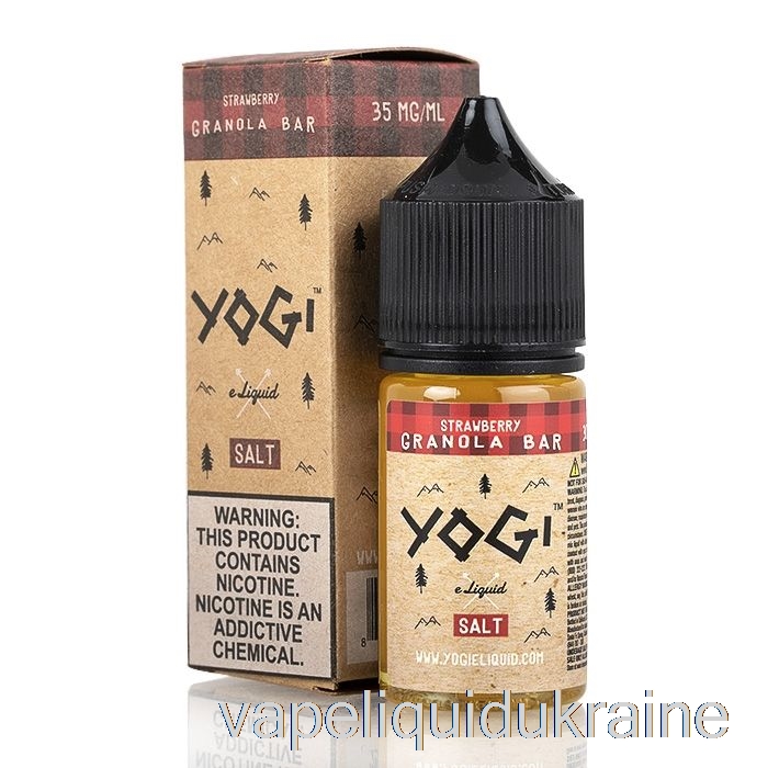 Vape Ukraine Strawberry Granola Bar - Yogi Salts E-Liquid - 30mL 35mg